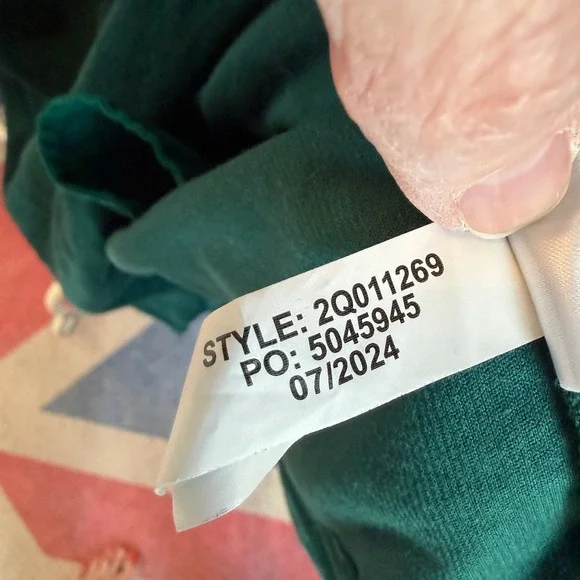 Vineyard Vines Green Corduroy Long Sleeve Shirt Dress Womens Large - Picture 5 of 12